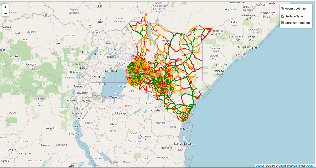 GeoDEVs interactive WebGIS project showing mapped spatial data