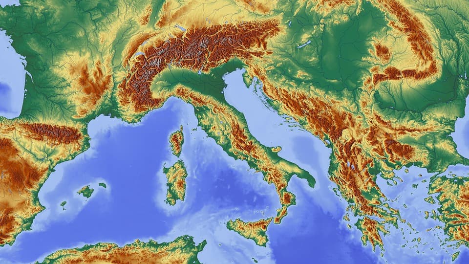 Satellite view used for earth observation and spatial analysis